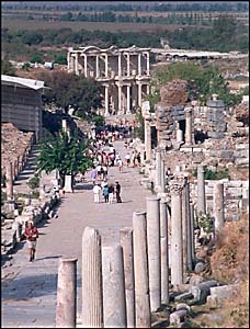 Curetes Street leading to the Library of Celsus